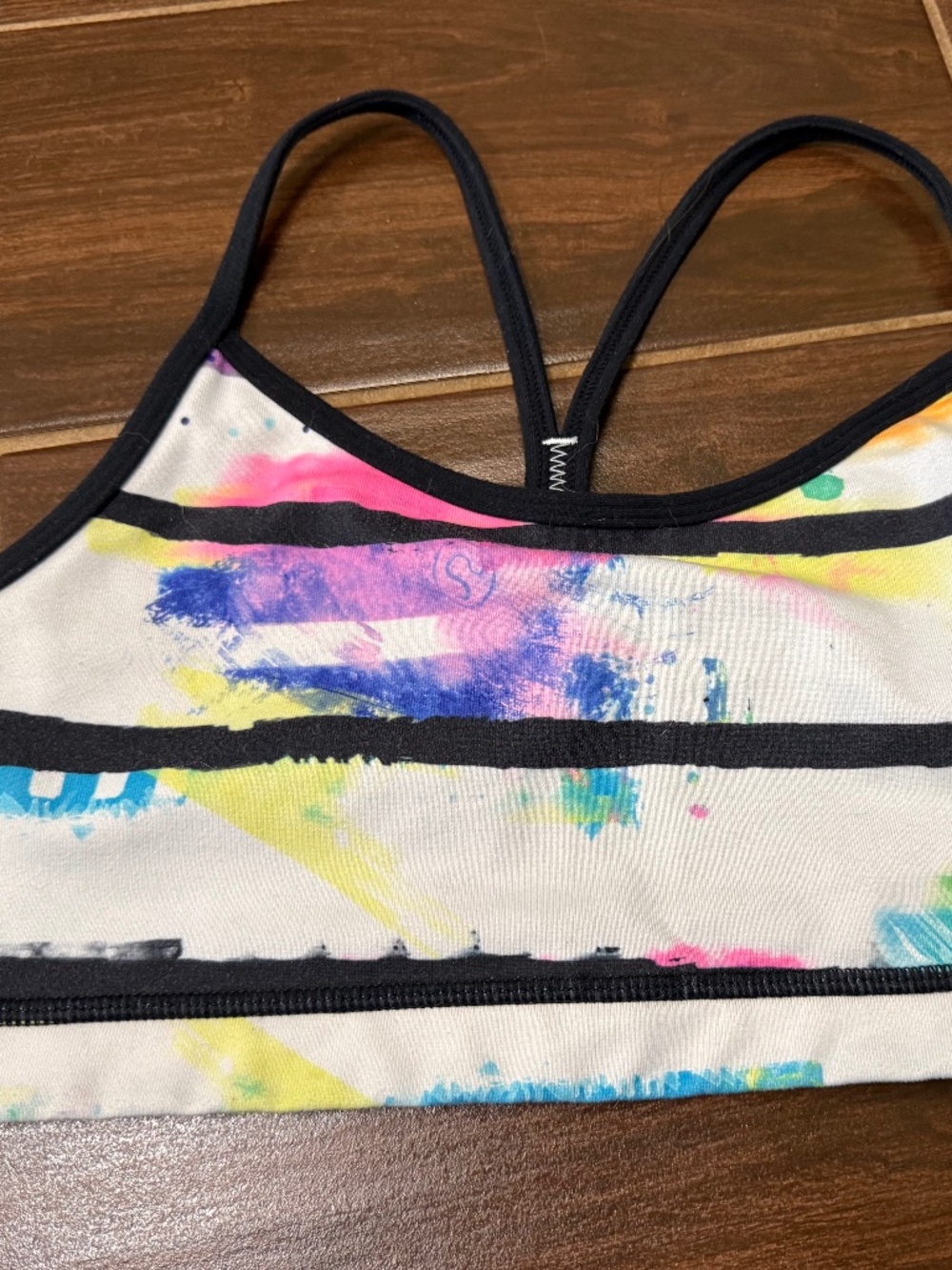 Vintage lululemon Flow Y Bra | Size 6 | FRSH/STWP Print